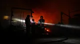 Následky ruského dronového útoku v Záporoží